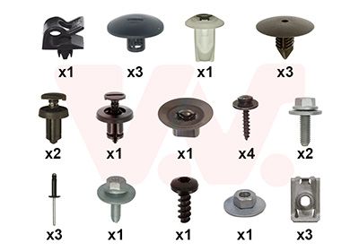 Set montaj, aripa laterala VAN WEZEL 1506796