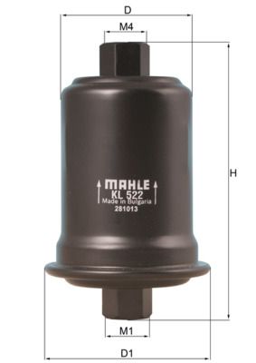 Palivový filter MAHLE KL 522