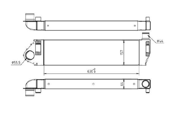 Intercooler, compresor MTR 13054393