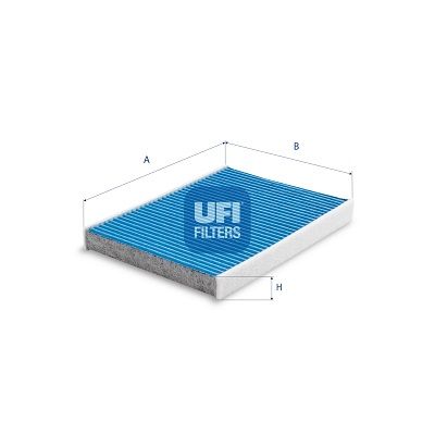 Filtr, wentylacja przestrzeni pasażerskiej UFI 34.166.00