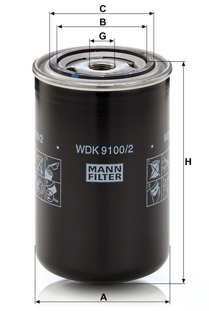 Levně Palivový filtr MANN-FILTER WDK 9100/2