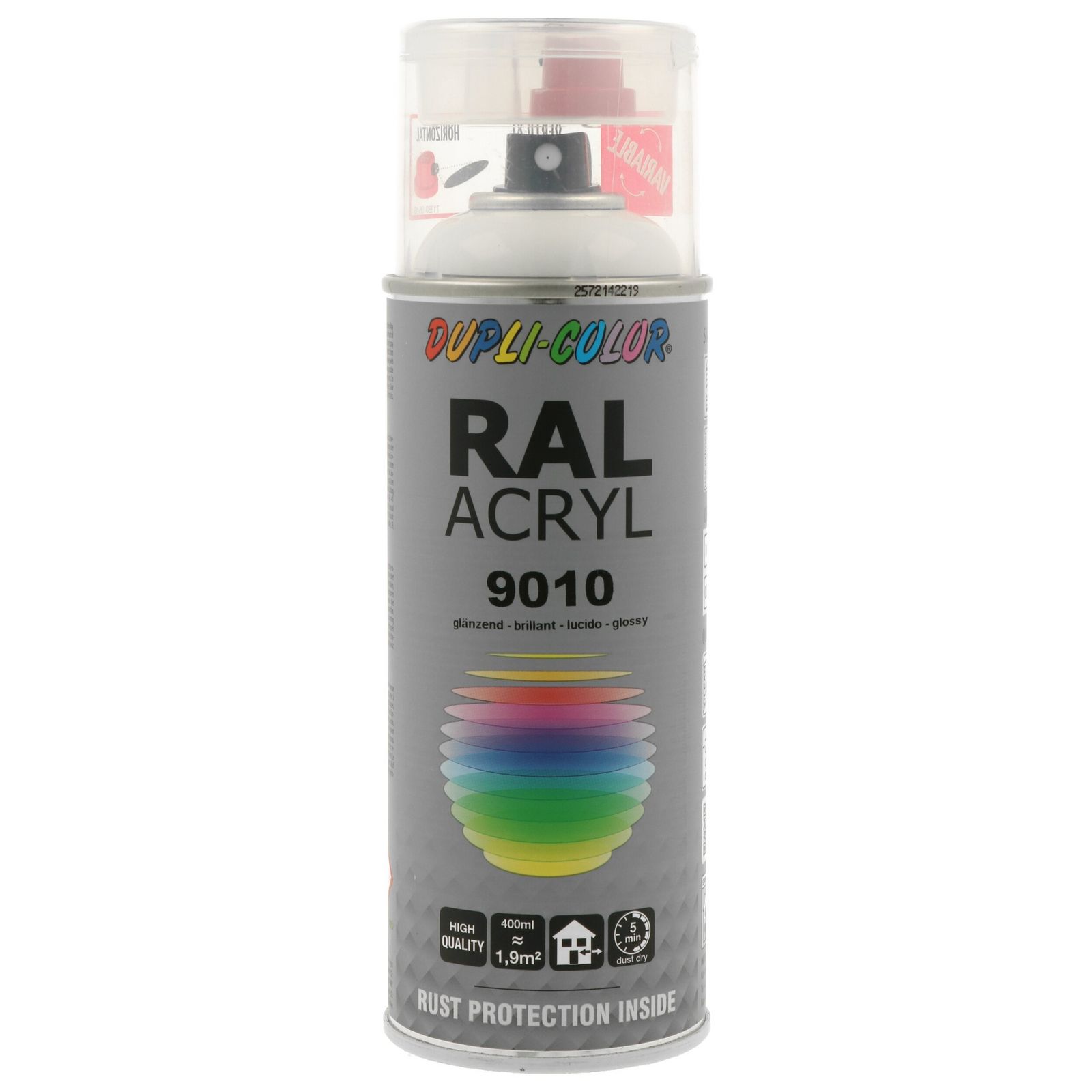 vopsea DUPLI COLOR RAL ACRYL RAL 9010 pure white gloss 400 ml 349799