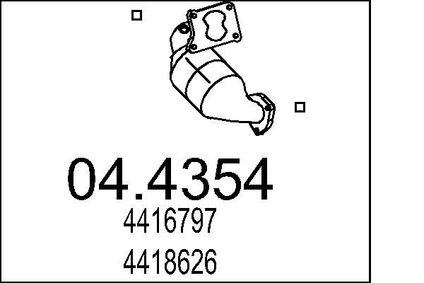 Katalizator MTS 04.4354