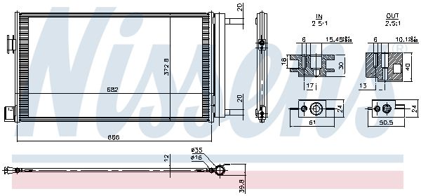 Condensator, climatizare NISSENS 941386