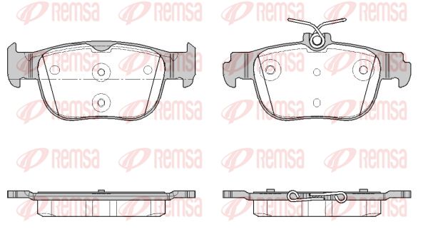 Zestaw klocków hamulcowych, hamulce tarczowe KAWE 1897 00