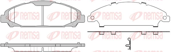 Zestaw klocków hamulcowych, hamulce tarczowe KAWE 1620 00