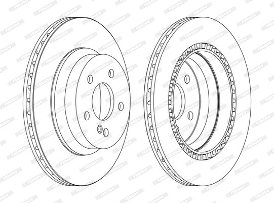 Tarcza hamulcowa FERODO DDF1672C