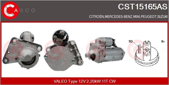 Levně Startér CASCO CST15165AS