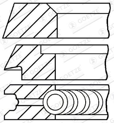 Set segmenti piston GOETZE ENGINE 08-319600-10