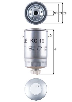 Palivový filtr KNECHT KC 19