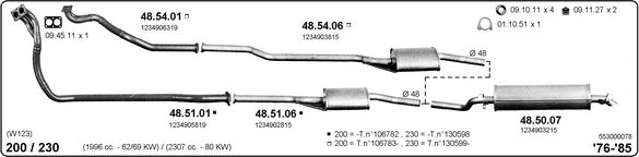 Układ wydechowy IMASAF 553000078