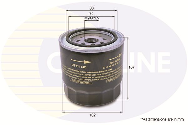 Filtr oleju COMLINE CTY11142