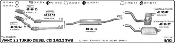 Układ wydechowy IMASAF 553000240