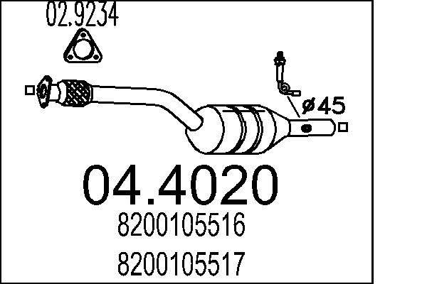 Katalizator MTS 04.4020
