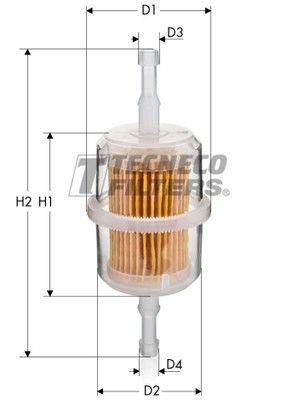 Filtr paliwa TECNECO FILTERS BN501