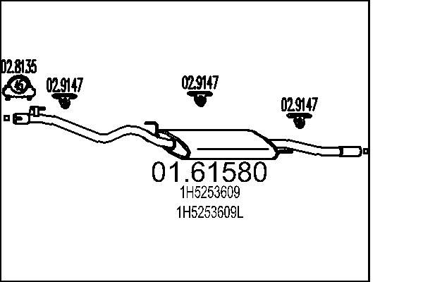 Toba esapament finala MTS 01.61580