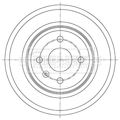 Bęben hamulcowy BORG & BECK BBR7264