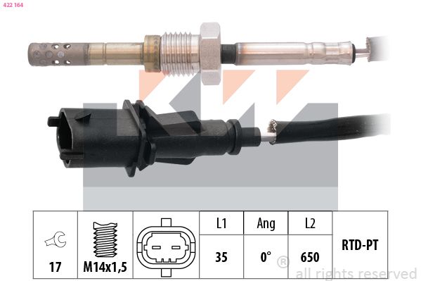 czujnik, temperatura spalin KW 422 164