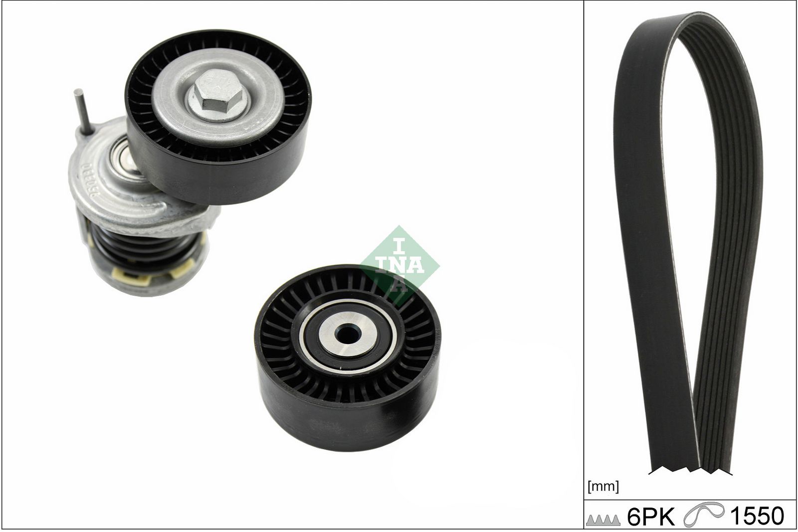 Set curea transmisie cu caneluri Schaeffler INA 529 0586 10