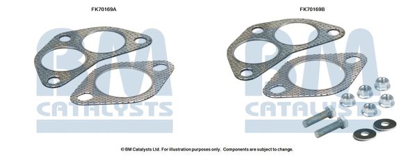 Zestaw montażowy, rura wydechowa BM CATALYSTS FK70169