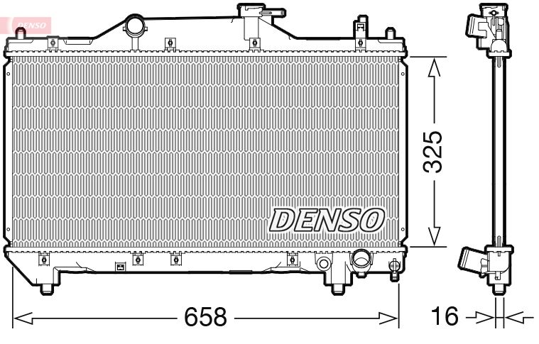 Chladič, chlazení motoru DENSO DRM50131