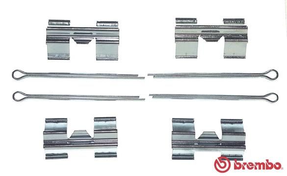 Zestaw akcesoriów, klocki hamulcowe BREMBO A 02 257