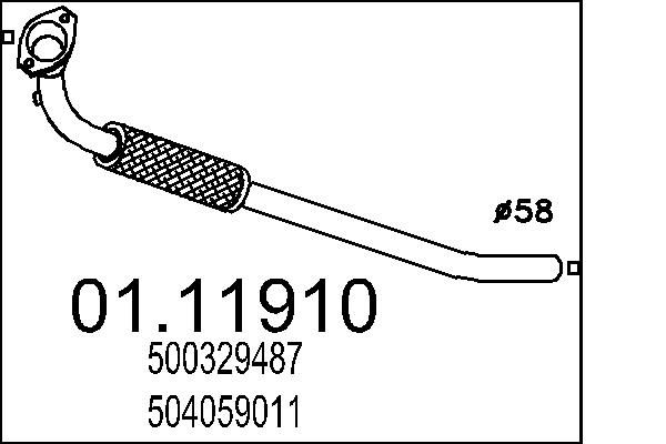 Výfuková trubka MTS 01.11910
