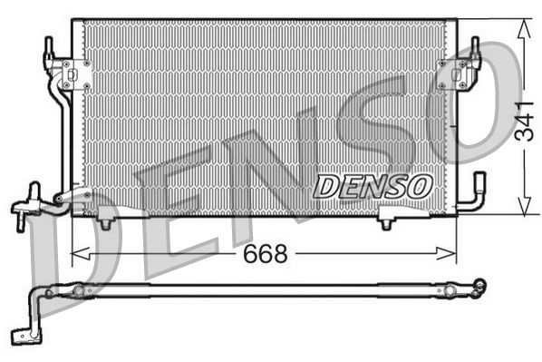 Kondenzátor klimatizácie DENSO DCN07060