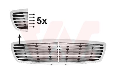 Kratka chłodnicy VAN WEZEL 3041514