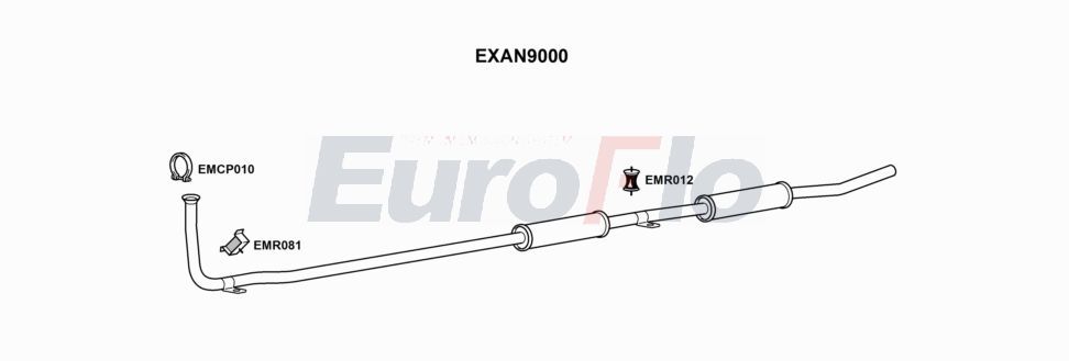 Układ wydechowy EUROFLO ANMIN102029B