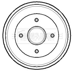 Bęben hamulcowy BORG & BECK BBR7141