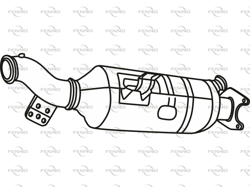 Filtr sadzy / filtr cząstek stałych, układ wydechowy FENNO 5802081915