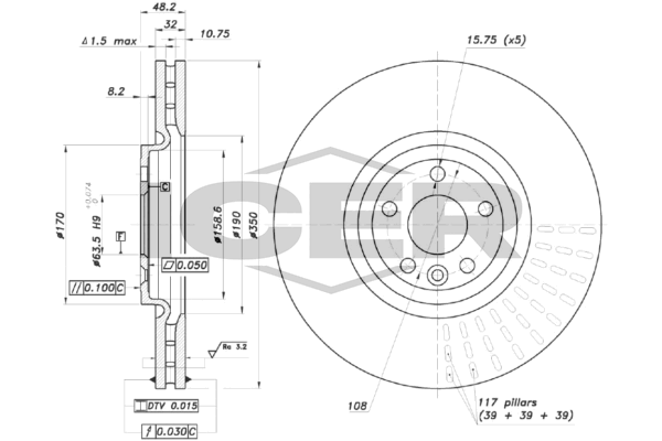 Tarcza hamulcowa ICER 78BD7372-1