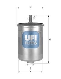 Filtr paliwa UFI 31.570.00