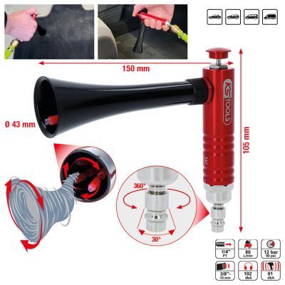 Pistol de aspirat/suflanta (aer comprimat) KS TOOLS 515.5595