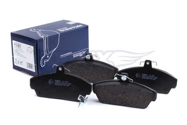 Levně Sada brzdových destiček, kotoučová brzda TOMEX Brakes 11-51