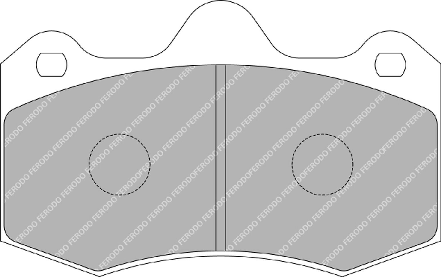 set placute frana,frana disc FERODO FRP3083W