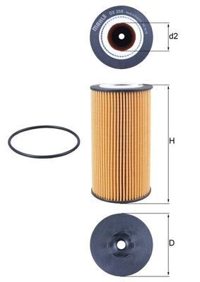 Olejový filtr KNECHT OX 358D