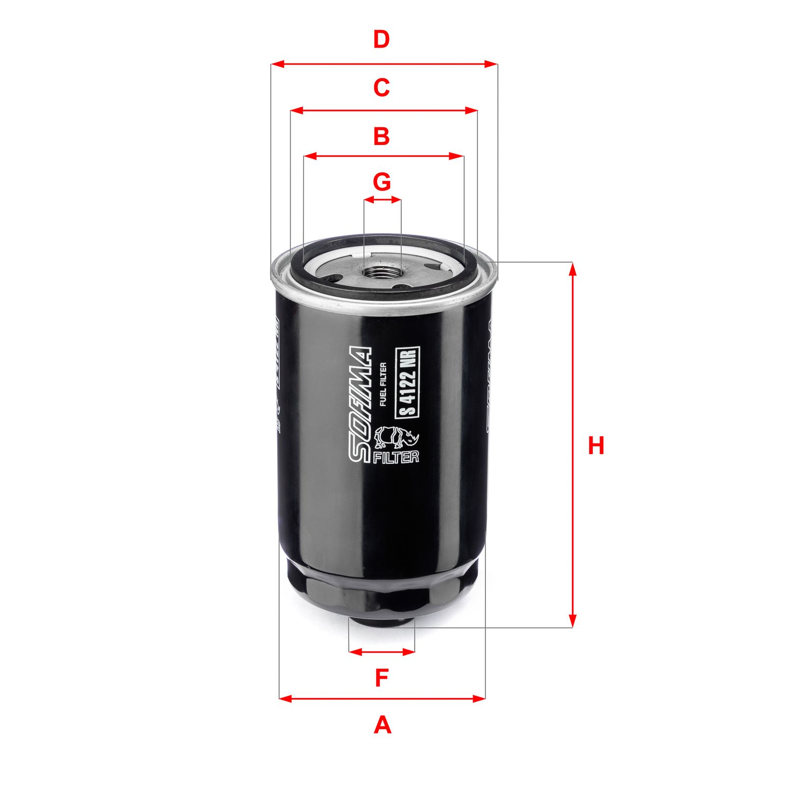 filtru combustibil SOFIMA S 4122 NR