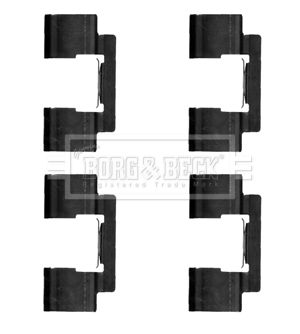 Zestaw akcesoriów, klocki hamulcowe BORG & BECK BBK1383