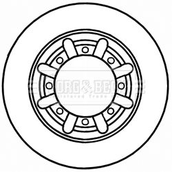 Tarcza hamulcowa BORG & BECK BBD5233