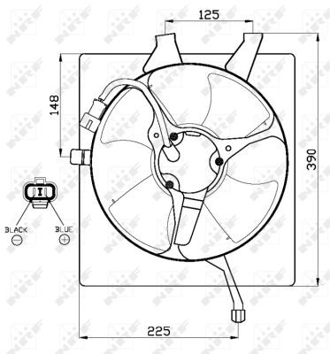 Ventilateur, refroidissement du moteur
