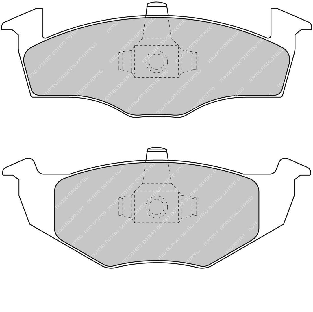 set placute frana,frana disc FERODO RACING DS PERFORMANCE FDS1288