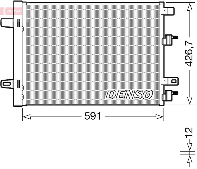 Skraplacz, klimatyzacja DENSO DCN17063
