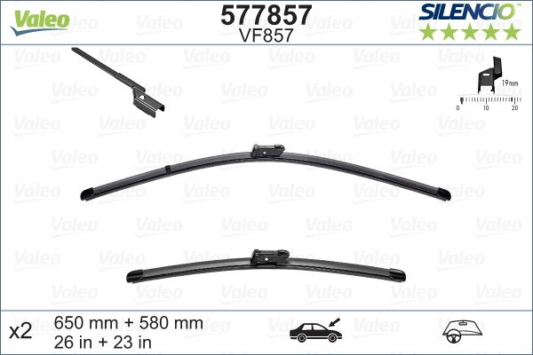 Pióro wycieraczki VALEO 577857
