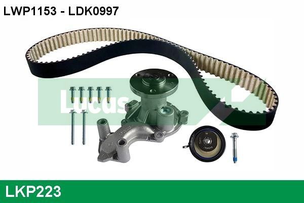 Pompa wodna + zestaw paska rozrządu LUCAS LKP223