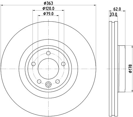 Tarcza hamulcowa MINTEX MDC2937C