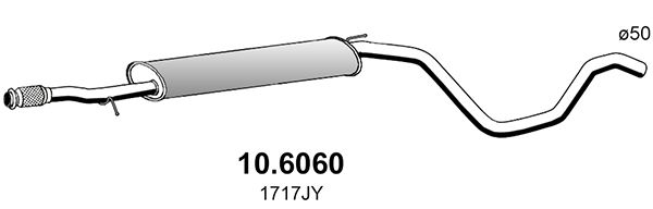 Tłumik środkowy ASSO 10.6060