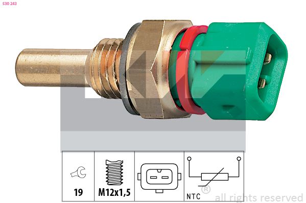 Czujnik, temperatura płynu chłodzącego KW 530 243