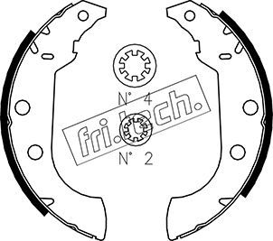 Zestaw szczęk hamulcowych FRI.TECH. 1079.186